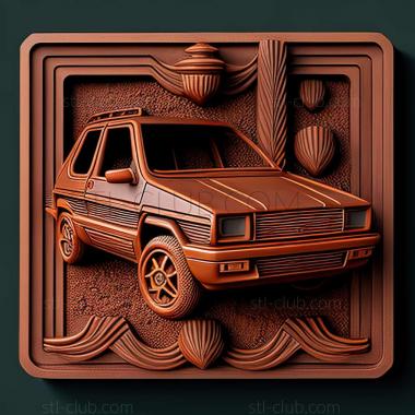 3D мадэль Fiat Uno (STL)